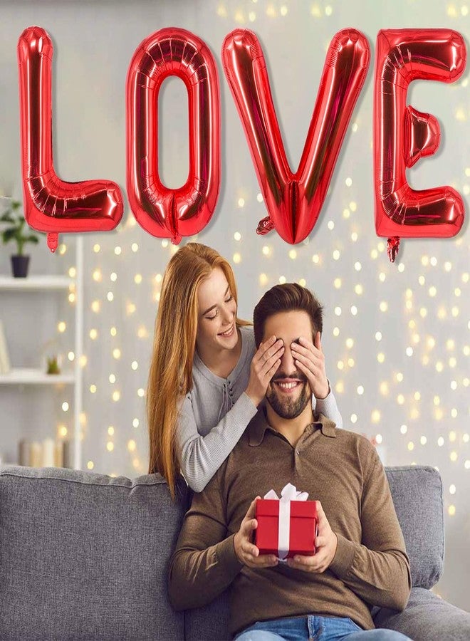 Tagberoy Red Love 40 inch LOVE Balloons, 4 Pack Foil Letter Balloons for Valentine's Day Decorations - Image 3